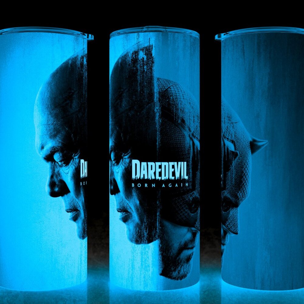 Glow in the Dark Daredevil Superhero Born Again Cup Mug Tumbler 20oz